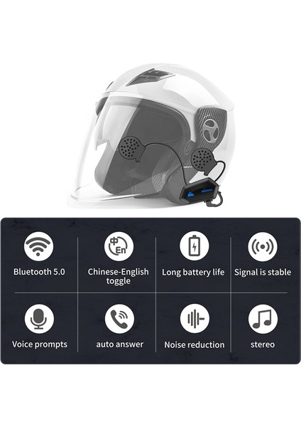 M01 Motosiklet Kablosuz Kulaklık Bluetooth Uyumlu 5.0 Kask Eller Serbest Telefon Çağrı Kiti Stereo Bt Kulaklık (Yurt Dışından) indirimleri