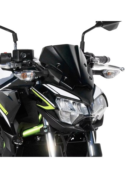 Motosiklet Ön Ön Cam Ekran Viser Visor Rüzgar Deflektörleri Kawasaki Z650 Z900 2020-2022 Siyah (Yurt Dışından) modelleri