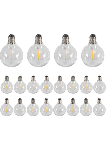 20 Pcs G40 LED Yedek Ampul E12 Vida Taban Yüzüne Döndürülmemiş LED Globe Ampuller Güneş Dize Işıkları Sıcak (Yurt Dışından) fiyatları