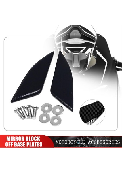 Ducati Panigale V2 V4 V4S V4R 2018-2024 Aksesuarlar Için Motosiklet Dikiz Blok Blok Kapalı Plakalar (Yurt Dışından) indirimleri