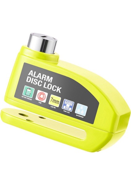 Bisiklet Elektrikli Araç Motosiklet Tekerlek Disk Fren Kilidi Güvenliği Hırsızlık Karşıtı Motosiklet Asma Kilit Disk Kilidi Sarı (Yurt Dışından)