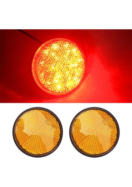 2pcs 2 &quot;yuvarlak Turuncu Reflektör Motosiklet Atv Kir Bisikleti Için Evrensel (Yurt Dışından) indirimleri