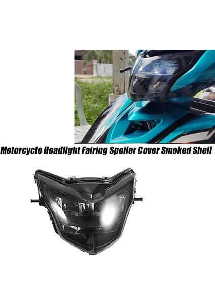 Motosiklet Ön Far Kaplama Yamaha Için Füme Kabuk LC135 V2 V6 Klip Kafa Işık LED Spoiler Maske Kapağı Kir Bisikletler (Yurt Dışından) fiyatları