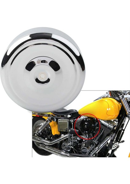 Chrome 7inch Yuvarlak Dalgalanma Hava Temizleyici Harley Touring Softail Dyna Fl Fx Fxst Flst Fxr Xl Fxd Flt 1971-1992 (Yurt Dışından) modelleri