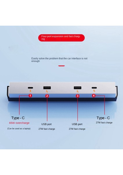 Tesla 2024 Için Uygun Happy Edition Araba Docking Station Model 3 Merkezi Kontrol Bir-Dört Hızlı Şarj Konsolu Hub (Yurt Dışından) modelleri