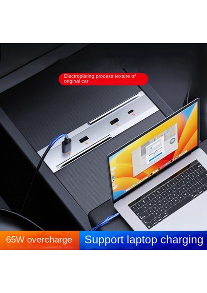 Tesla 2024 Için Uygun Happy Edition Araba Docking Station Model 3 Merkezi Kontrol Bir-Dört Hızlı Şarj Konsolu Hub (Yurt Dışından) fırsatları