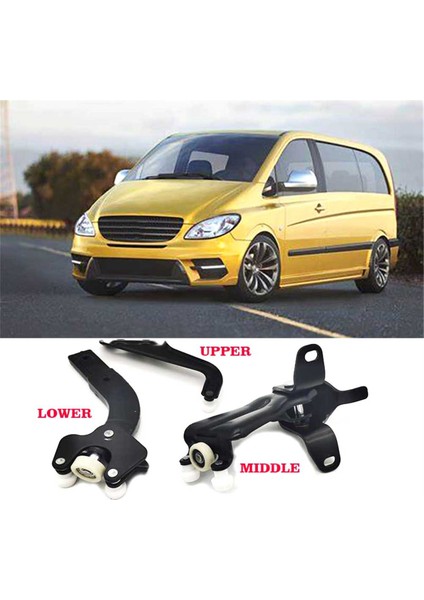 Kayar Kapı Demiryolu Üretimi Üst Orta Alt Set 6397601747 6397601547 6397601347 Mercedes-Benz Viano W639 Vito W639 (Yurt Dışından) indirimleri