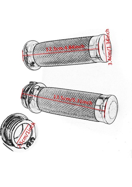 Motosiklet El Tutarlar 1 Inç 25MM Gidbar Grips Rail Touring Road King Bobber Cafe Racer Black (Yurt Dışından) fırsatları