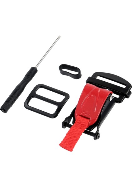 Kask Hızlı Bırakma Tokası Yedek Kiti, 1 Inç&#39;e Kadar Çene Kayışı Için Cırcırlı Kasklar, Motosiklet Kaskları Kırmızı (Yurt Dışından)