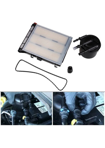 Ford F-250 F-350 F-450 F-550 Powerstroke 6.7l 2017-2018 HC3Z-9N184-B HC3Z-9N184-C Için Araba Yakıt Suyu Filtre Kiti (Yurt Dışından) indirimleri