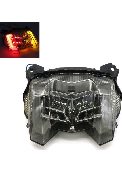 Motosiklet Arka Kuyruk Işık Fren Dönüşü Sinyalleri Yamaha Mt-09 Fz-09 FZ09 MT09 2017-2019 Entegre LED Işık Motosiklet Aksesuarları (Duman) (Yurt Dışından)
