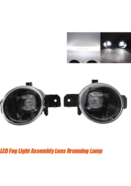 1paır Araç Ön Tampon LED Sis Işığı Montajı Nissan Almera X-Trail Altima Mart Urvan Primera Lensrrunning Lamba (Yurt Dışından) fiyatları