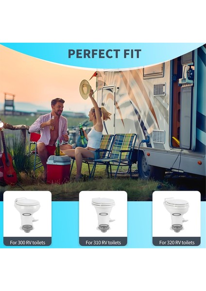 Rv Tuvalet Contası ve 3 Inç Soket Rv Tuvalet Flanş Kiti, 385345892, 385311652, 385311658, Rv 300/310/320 Için (Yurt Dışından) fırsatları