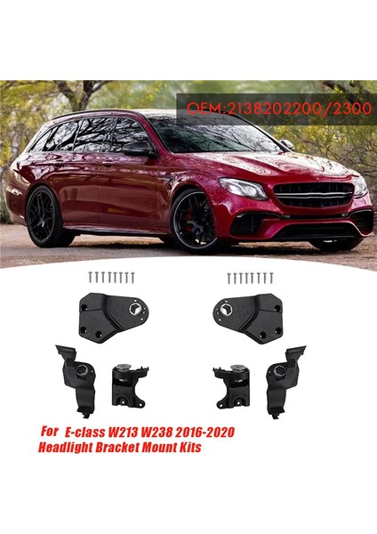 A2138202300 Mercedes Benz E W213 W238 2016-2020 Far Sabit Tutucu Vidası Için Sol Far Braket Onarım Kitleri (Yurt Dışından) fırsatları