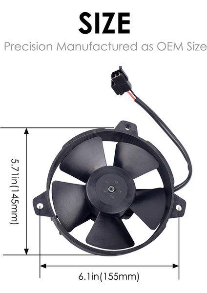 30103011 12V Düz Kürek Bıçağı Soğutma Fanı 5.2 Inç Yarış Moto Atv ve Soğutucu VA31A10146A (Yurt Dışından) modelleri