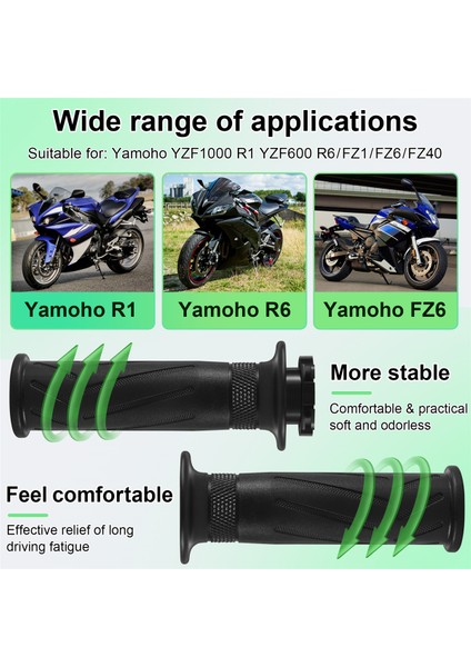 Motosiklet Kolu Tutamak Yamaha Yamaha Yzf R1 R6 Fz6 Fz1 Fz8 Xj6 MT09 MT07 XJR400 (Yurt Dışından) indirimleri