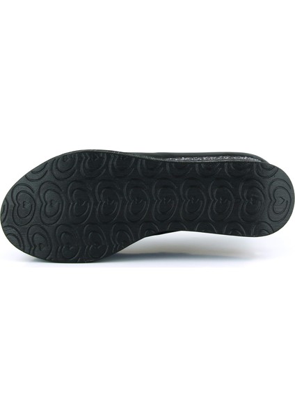 Lumi Siyah Vegan Yuvarlak Burun Taşlı Gizli Dolgu Topuklu Günlük Ayakkabı indirimleri