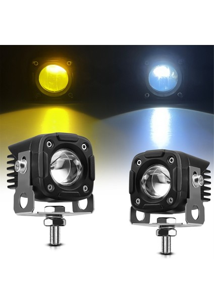 Motosiklet Spot Far Yardımcı LED Sisli Beyaz+Amber Light 6000000LM Araba Kamyonu Suv Utv Traktör Teknesi (Yurt Dışından) fırsatları