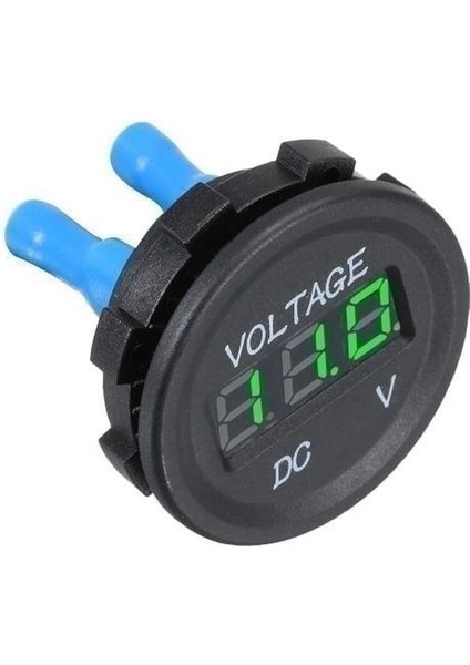 Dc 12V LED Panel Dijital Voltaj Ölçer Tekne Deniz Araç Motosiklet Kamyonu Için Voltmetre Atv Utv Yeşil (Yurt Dışından) modelleri
