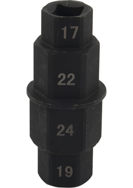 Motosiklet Hex Axle Aracı - 17MM, 19MM, 22MM, 24MM - Altıgen Ön Tekerlek Merkez Millet Mil Soket Adaptör Aracı 3/8 Inç (Yurt Dışından)