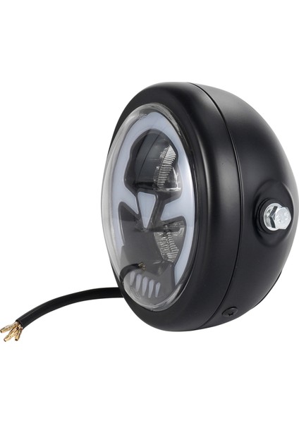 Evrensel Motosiklet 6.3 Inç 35W LED Fardıght Kafe Racer, Sarı Işık Için Yuvarlak Far (Yurt Dışından) indirimleri