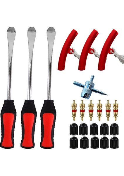 22PCS/SET Araba Tekerleği Jant Koruyucusu Lastik Lastik Değiştirme Kol Araçları Otomatik Kaşık Lastik Kiti Tekerlek Koruyucusu Jant Lastik Aksesuarları (Yurt Dışından)