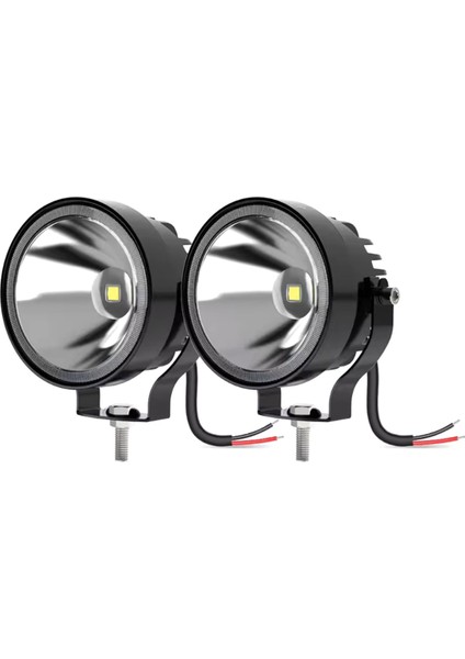 2pcs 4 Inç LED Iş Işığı 4x4 Offroad 30W 14000LM Süper Parlak Beyaz Yuvarlak Sis Far Motosiklet Atv Tekne Beyaz (Yurt Dışından)