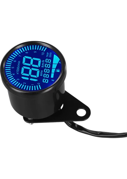 Motosiklet Metre Hızölçer Dijital Kilometre Sayacı Gece Işığı 12V Dijital Hız Göstergesi Takometre Motosiklet Aksesuarları, B (Yurt Dışından) fırsatları