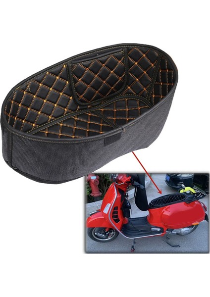 Vespa Gts 300 Için Motosiklet Arka Kargo Astar Koruyucusu Koltuk Kovası Ped (Yurt Dışından) indirimleri