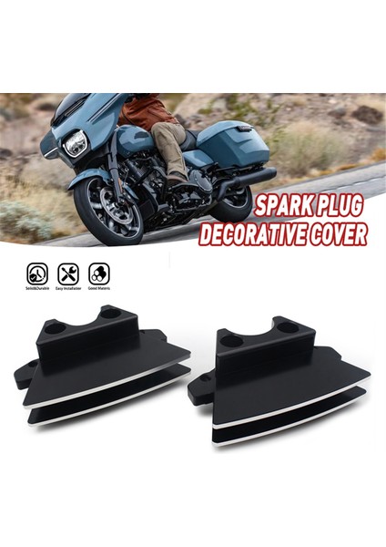 Motosiklet Motor Buji Fiş Trim Kapağı Harley M8 Touring Road King Cvo Street Glide Softail Motosiklet Aksesuarları (Yurt Dışından) fırsatları