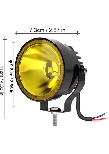 2pcs 4 Inç LED Iş Işığı 4x4 Offroad 30W 14000LM Süper Parlak Beyaz Yuvarlak Sis Far Motosiklet Atv Tekne Sarı (Yurt Dışından) indirimleri