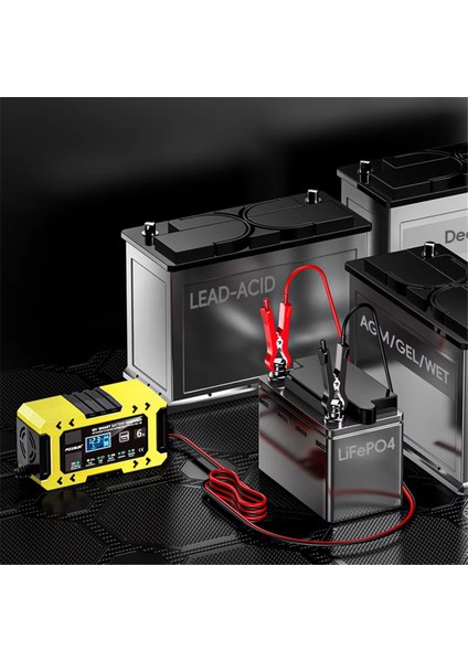 12V6A Araç Pil Şarj Cihazı Hızlı Şarj Onarımı Desulfator Pulse Tam Akıllı Şarj Cihazı Otomatik Motosiklet Abd Fişi (Yurt Dışından) indirimleri