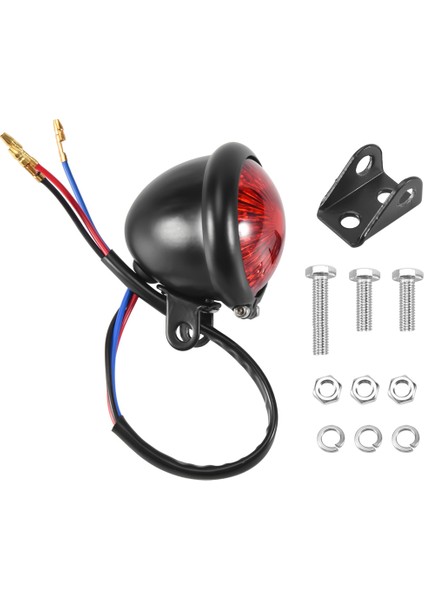 Kırmızı 12V LED Siyah Ayarlanabilir Cafe Racer Style Tail Işık Motosikletleri Fren Arka Lamba Kuyruk Işığı Helikopter Bobber Için (Yurt Dışından)