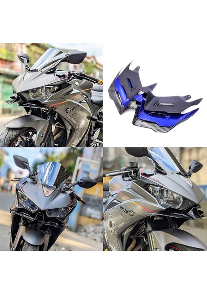 Motosiklet Ön Aerodinamik Kanatlar Ön Cam Yamaha Yamaha Yzf R3 R3 R25 2014 - 2021 Karbon Fiber Desen (Yurt Dışından) fırsatları