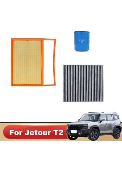 Araç Kabin Hava Filtre Yağı Filtre Seti Jetour T2 Traveler 2023 2024 Aksesuarlar 151000295AA F188107044BN 480-1012010 (Yurt Dışından) modelleri