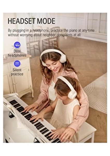 DDP-100 Beyaz Dijital Piyano 88 Tuşlu Özel Özelliklerle Müzik Deneyimi fırsatları