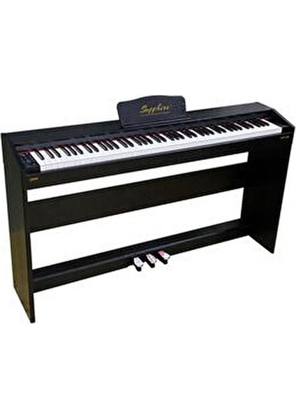 Sapphire SDP-120BK 88 Tuşlu Dijital Piyano Siyah Çekiç Aksiyonlu Klavye ile Yüksek Ses Kalitesi fırsatları