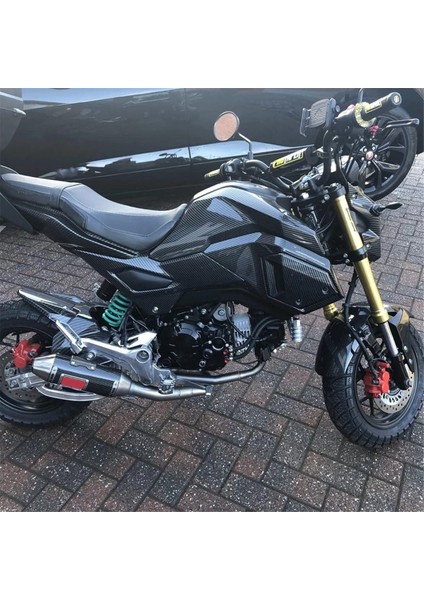 Motosiklet Tank Yan Trim Kapak Panelleri Yan Kapak Çerçevesi Honda Grom MSX125 2016-2020 Aksesuarlar Karbon Fiber (Yurt Dışından) modelleri