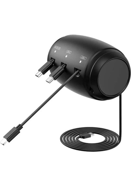 3 Araçta 1 Araç Büzülme Kablo Kutusu Şarj Kablo Kutusu Çoklu Bağlantı Noktası Yüksek Uyumlu Otomatik Geri Çekme (Yurt Dışından) fiyatları