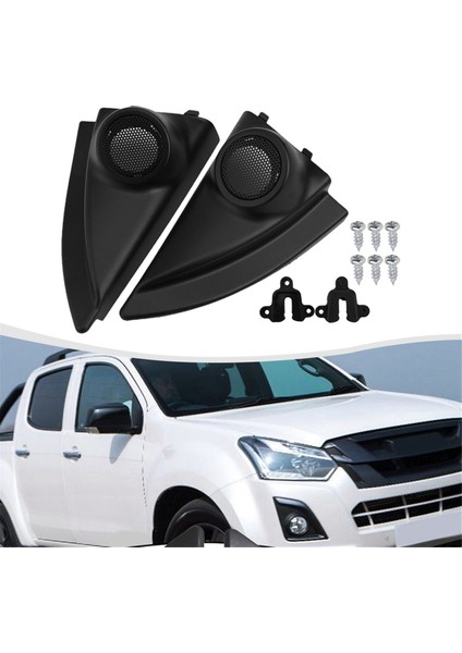 Araba A-Fillar Hoparlör Kapağı Isuzu D-Max 2012-2019 Için Siyah Montajlar, Araba Tweeter Yetenli Ses Kapısı Açısı Hoparlör Kapağı (Yurt Dışından) modelleri