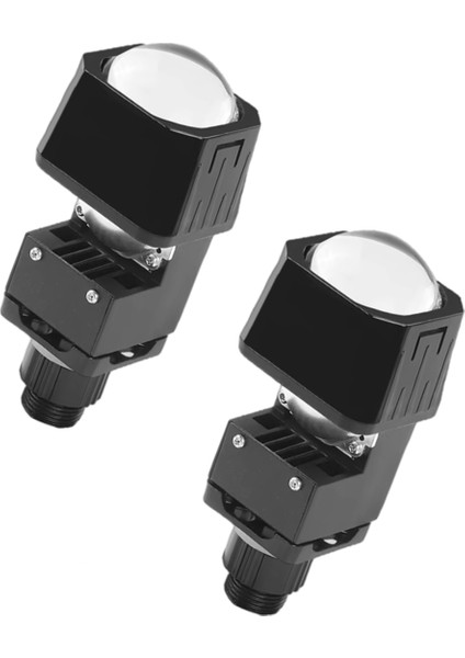 Matrix Bi-Led Lens 1.5 Inç Yüksek Düşük Kireli Motosiklet LED Far Projektör Lens 6000K Evrensel H4 H7 9005 9006 (Yurt Dışından)