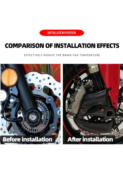 Motosiklet Fren Kaliperi Hava Soğutma Kanalları Honda CRF1000L CRF1100L Aksesuarları Için Kapak (Yurt Dışından) indirimleri