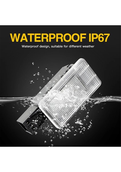 1paır LED Nezaket Bagaj Bagaj Boot Işık Ayak Çıkışı Volvo V40 V40CC V60 S60 S80 XC40 1286317 (Yurt Dışından) modelleri