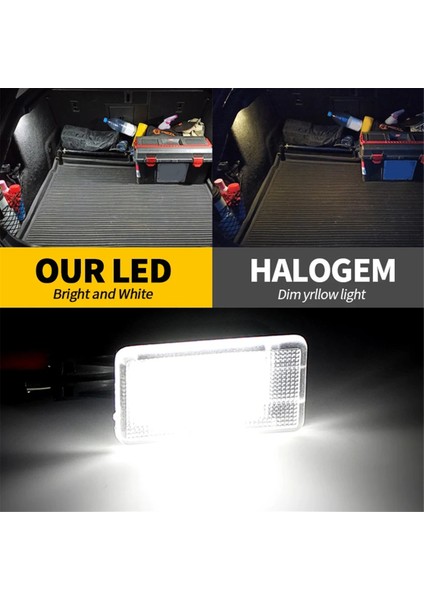 1paır LED Nezaket Bagaj Bagaj Boot Işık Ayak Çıkışı Volvo V40 V40CC V60 S60 S80 XC40 1286317 (Yurt Dışından) fırsatları