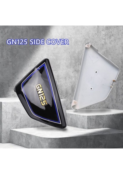 Siyah Motosiklet Pil Yan Kapak Çerçevesi Yan Suzuki GN125 Gn 125 Için Panelleri Kapsar (Yurt Dışından) fırsatları