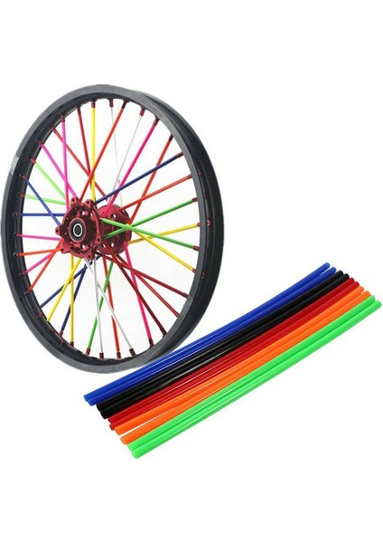 72PCS Evrensel Motosiklet Tekerleği Hub Konuşma Kapak Tekerleği Koruyucu Kapak Kir Bisikletler Için Uygun Mavi (Yurt Dışından) modelleri