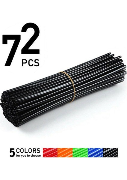 72PCS Evrensel Motosiklet Tekerleği Hub Konuşma Kapak Tekerleği Koruyucu Kapak Kir Bisikletler Için Uygun Mavi (Yurt Dışından) indirimleri