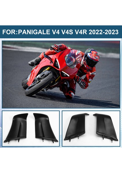 Motosiklet Kanat Şehri Yan Panelleri Ducati Panigale Için Sabit Kanat Aerodinamiği Fairing V4 V4S V4R 2022 2023, B (Yurt Dışından) fırsatları