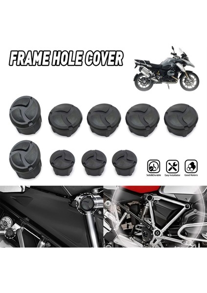 Bmw R1200GS Lc Macerası Için Motosiklet Çerçeve Deliği Kapak Çerçevesi Delik Fiş Kapağı 2014-2018 R1250GS Macera 2018-2023 (Yurt Dışından) modelleri