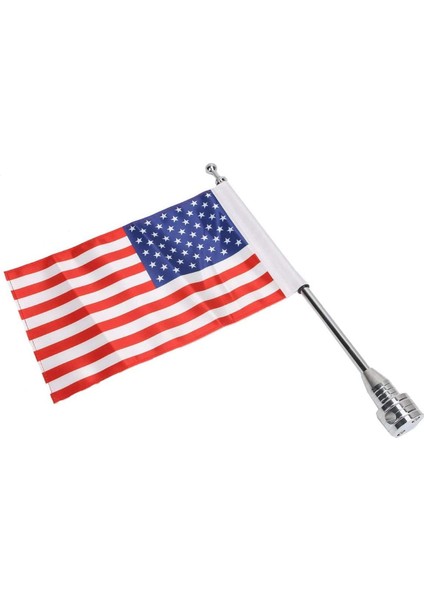 Dyna Street Glide Road King Chrome Için Evrensel Motosiklet Dekorasyonu Ayarlanabilir Kutup Montaj Bayrağı (Yurt Dışından)